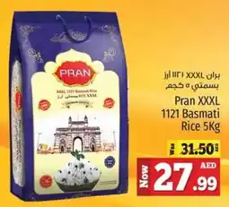 Kenz Hypermarket Pran XXXL 1121 Basmati Rice 5kg offer