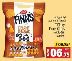 Kenz Hypermarket Tiffany Finns Chips 24 x 12gm Asstd offer