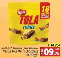 Kenz Hypermarket Nestle Tola Minis Chocolate 18x15.5gm offer