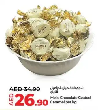 Lulu Hypermarket Mells Chocolate Coated Caramel per kg offer