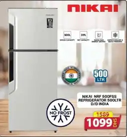 Grand Hyper Market NIKAI NRF 500FSS REFRIGERATOR 500LTR D/D offer