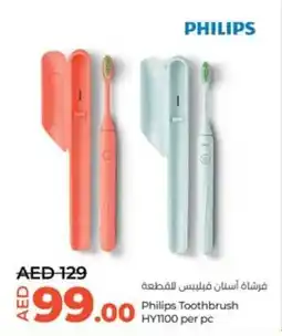 Lulu Hypermarket Philips Toothbrush HY1100 per pc offer