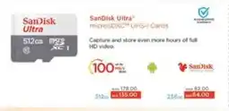 Lulu Hypermarket SanDisk Ultra microSDXC UHS I Cards 256GB offer