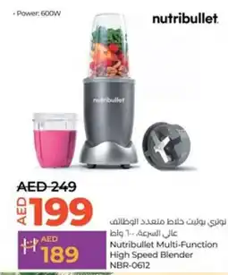 Lulu Hypermarket Nutribullet Multi Function High Speed Blender NBR 0612 offer