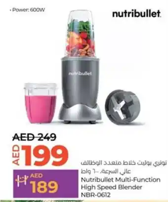Lulu Hypermarket Nutribullet Multi Function High Speed Blender NBR 0612 offer