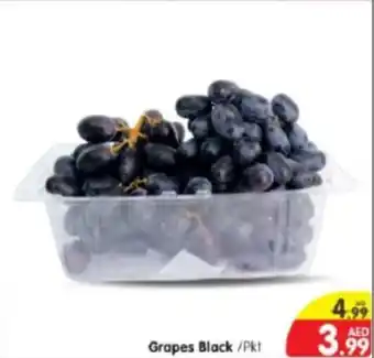 Al Madina Hypermarket Grapes Black Pkt offer