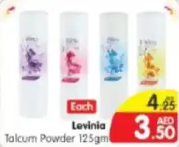 Al Madina Hypermarket Levinia Talcum Powder 125gm offer