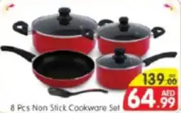 Al Madina Hypermarket 8 Pcs Non Stick Cookware Set offer