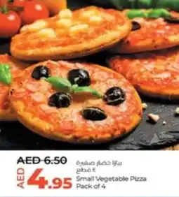 Lulu Hypermarket Small Vegetable Pizza Pack of 4 offer
