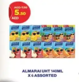 Lulu Hypermarket ALMARAI UHT 140ML X6 ASSORTED offer