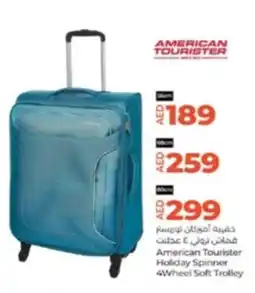 Lulu Hypermarket American Tourister Holiday Spinner 4Wheel Soft Trolley offer