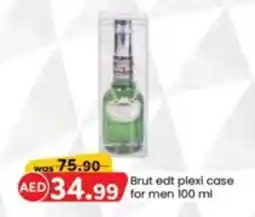 KM Trading Brut edt plexi case for men 100 ml offer