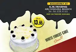 KM Trading WHITE FOREST CAKE Small offer