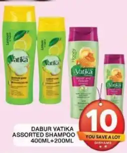 Grand Hyper Market DABUR VATIKA ASSORTED SHAMPOO 400ML+200ML offer