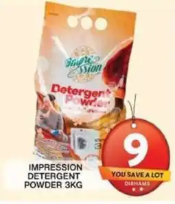 Grand Hyper Market IMPRESSION DETERGENT POWDER 3KG offer