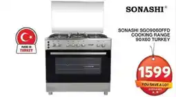 Grand Hyper Market SONASHI SGO9060FFD COOKING RANGE 90 X 60 TURKEY offer