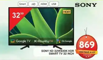 Grand Hyper Market SONY KD-32W830K HDR SMART TV 32 INCH offer
