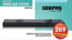 Grand Hyper Market GEEPAS GMS11152 SOUND BAR BLUETOOTH offer