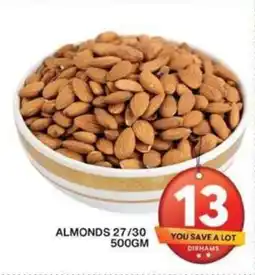 Grand Hyper Market ALMONDS 27/30 500GM offer