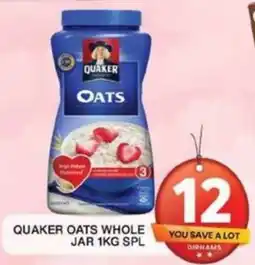 Grand Hyper Market QUAKER OATS WHOLE JAR 1KG SPL offer