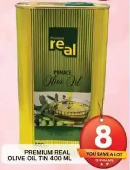 Grand Hyper Market PREMIUM REAL OLIVE OIL TIN 400ML offer