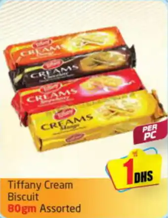 Delta Centre Tiffany Cream Biscuit 80gm Assorted offer