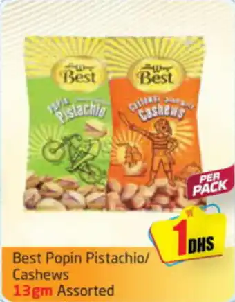 Delta Centre Best Popin Pistachio Cashews 13gm Assorted offer