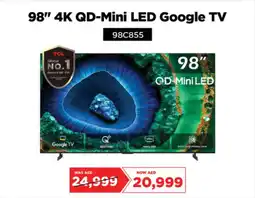 Emax TCL 98" 4K QD-Mini LED Google TV offer