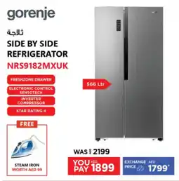 Emax GORENJE SIDE BY SIDE REFRIGERATOR 565LTR offer