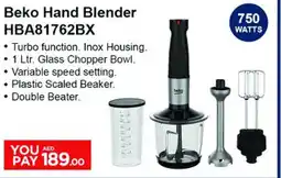 Emax Beko Hand Blender HBA81762BX offer