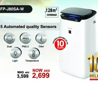 Emax SHARP Airpurifier 5 Automated quality Sensors FP-J80SA-W offer