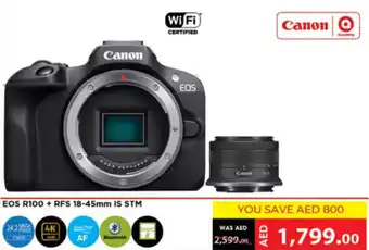 Emax Canon EOS R100 + RFS 18-45mm IS STM offer