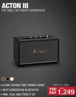 Emax Marshall ACTON III THE SMALL BUT MIGHTY WORKHORSE offer