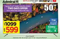 Nesto Admiral UHD 4K Smart LED TV 50" ADL50UMSACP offer