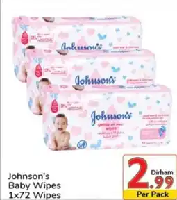 Day To Day Johnson's Baby Wipes 1 x 72 wipes offer