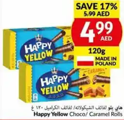 Viva Happy Yellow Choco/ Caramel Rolls 120g offer