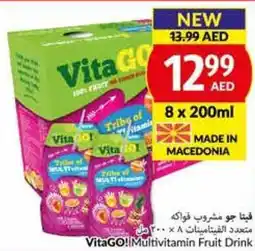 Viva VitaGO! Multivitamin Fruit Drink 8 x 200ml offer