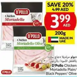 Viva D'Pollo Chicken Mortadella Plain/ Black Pepper/ Olive 200g offer