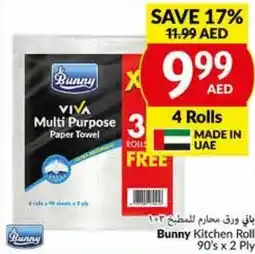 Viva Bunny Kitchen Roll 90's x 2 Ply offer