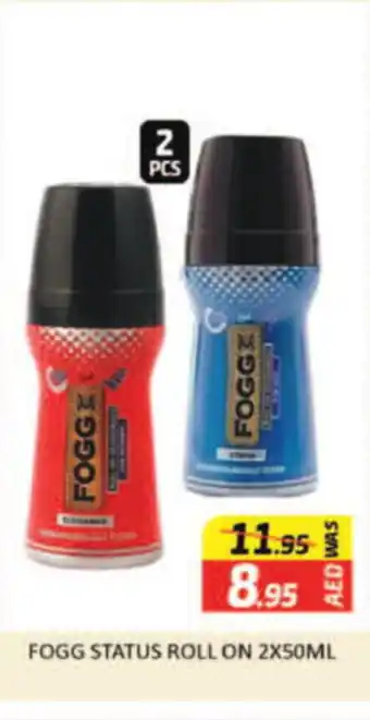 Al Madina Hypermarket FOGG STATUS ROLL ON 2X50ML offer