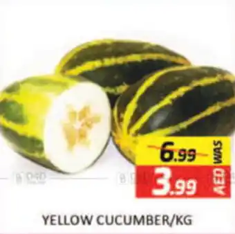 Al Madina Hypermarket YELLOW CUCUMBER KG offer