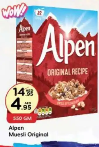 West Zone Supermarket Alpen Muesli Original offer