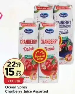 West Zone Supermarket Ocean Spray Cranberry Juice Assorted offer