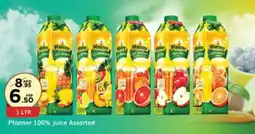 West Zone Supermarket Pfanner 100% Juice Assorted offer