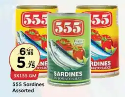 West Zone Supermarket 555 Sardines Assorted offer