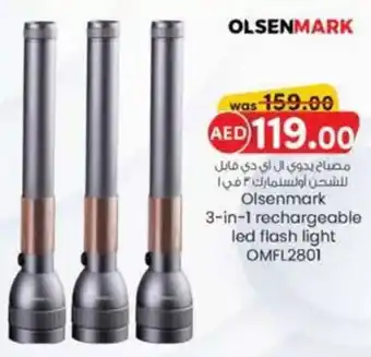 KM Trading Olsenmark 3 led flash light OMFL2801 offer