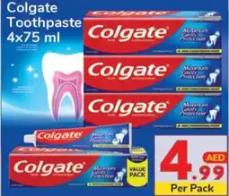 Day To Day Colgate Toothpaste 4 x 75mL offer