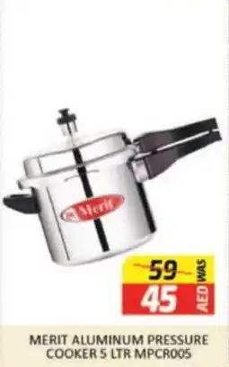 Al Madina MERIT ALUMINUM PRESSURE COOKER 5 LTR MPCR005 offer