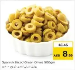 Nesto Spanish Sliced Green Olives 500gm offer