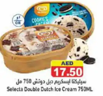 Aswaq Ramez Selecta Double Dutch Ice Cream 750ML offer